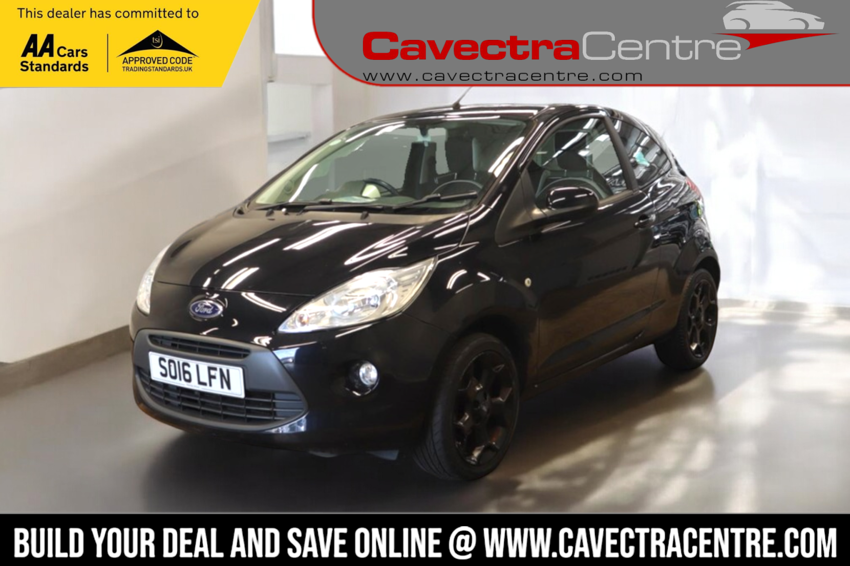 Ford Ka 1.2 Zetec Black Edition Hatchback 3dr Petrol Manual Euro 6 (s/s) (69 ps)