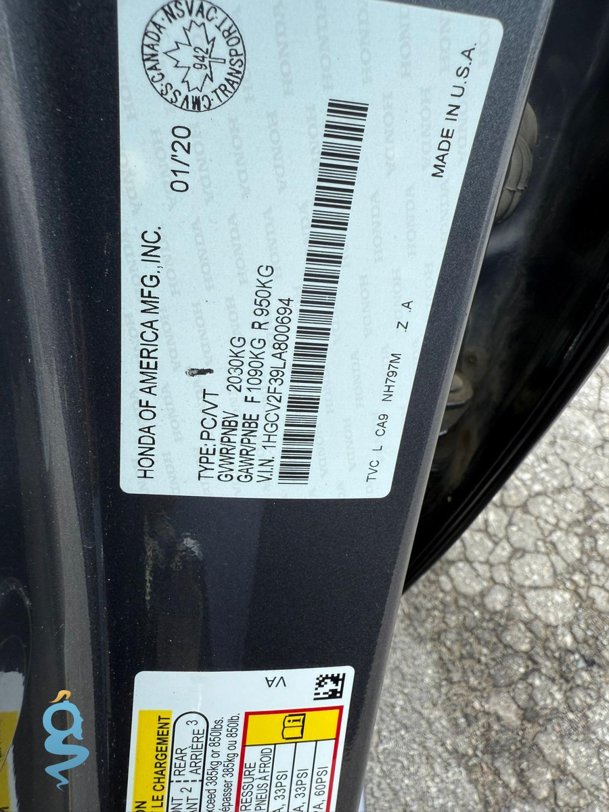 Honda Accord 2.0 Sport Sport