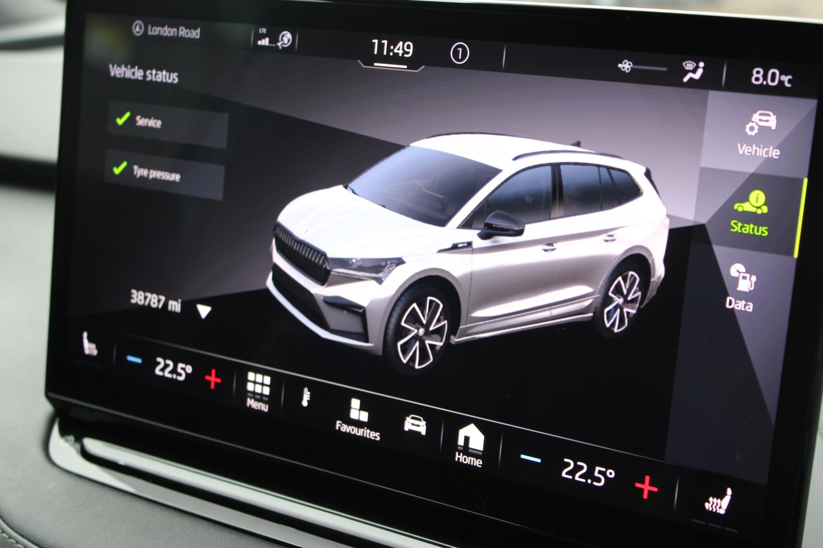 Skoda Enyaq 82kWh 80x SportLine SUV 5dr Electric Auto 4WD (DC125kW) (265 ps)