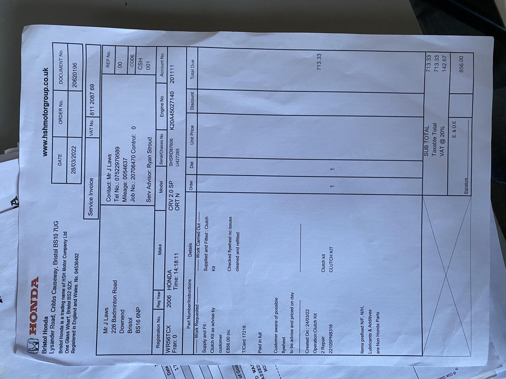 Honda CR-V 2.0 i-VTEC Sport SUV 5dr Petrol Manual (216 g/km, 150 bhp)