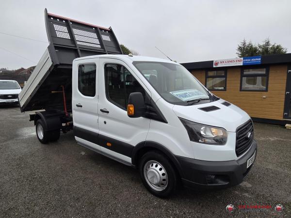Ford Transit 2.0 350 EcoBlue 1-Way Double Tipper Double Cab 4dr Diesel Manual RWD L3 Euro 6 (1-Way, 1-Stop, DRW) (130 ps)