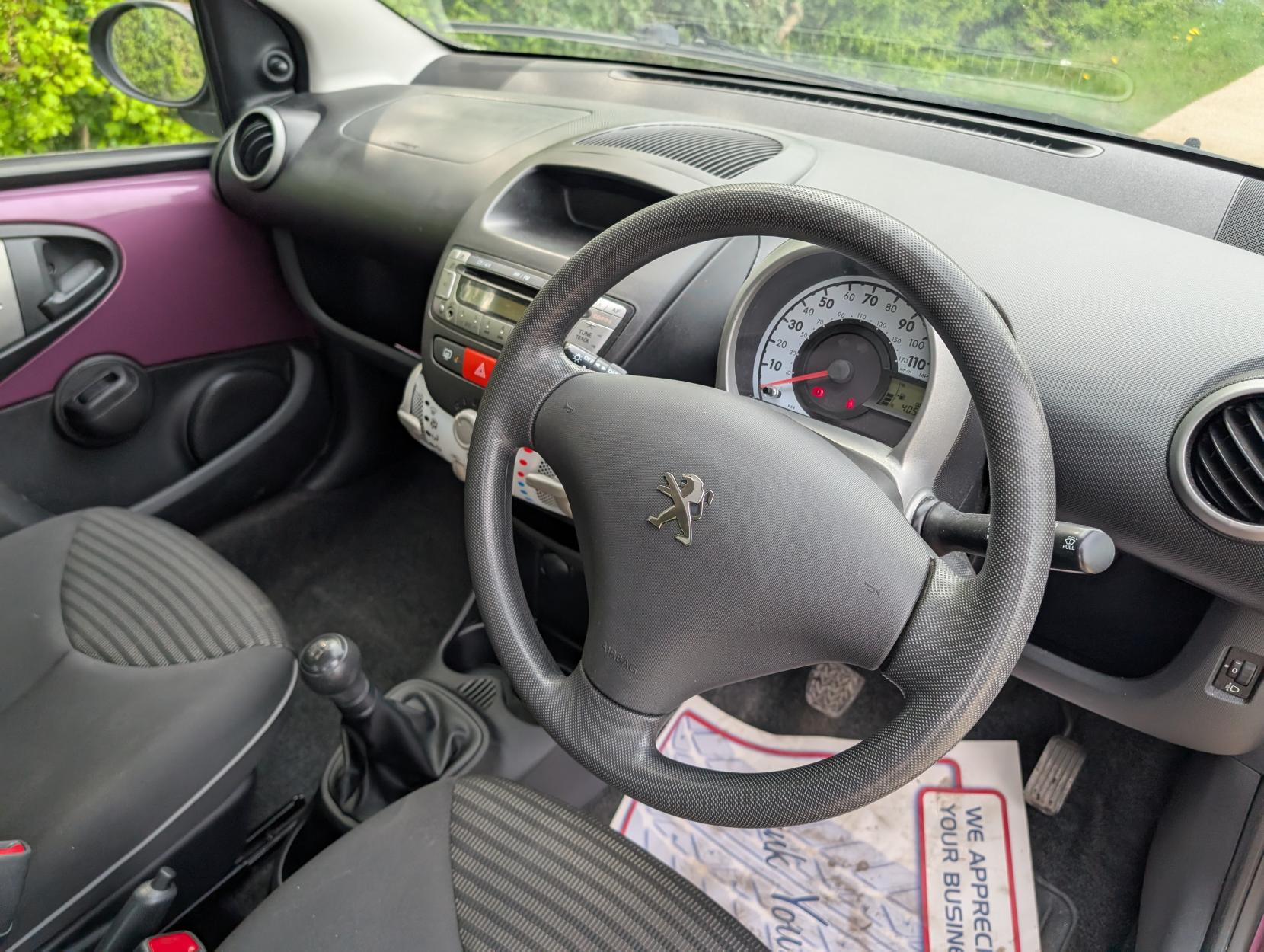 Peugeot 107 1.0 12V Active Hatchback 3dr Petrol Manual Euro 5 (68 ps)