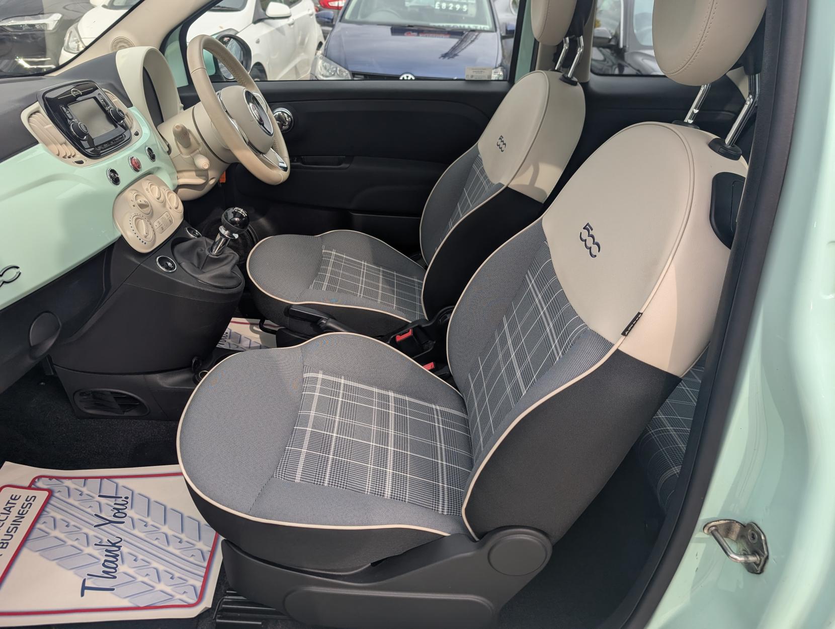 Fiat 500 1.2 Lounge Hatchback 3dr Petrol Manual Euro 6 (s/s) (69 bhp)