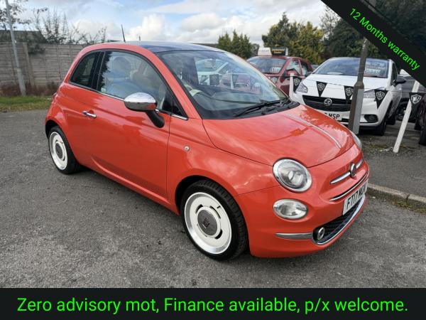 Fiat 500 1.2 Anniversario Hatchback 3dr Petrol Manual Euro 6 (s/s) (69 bhp)