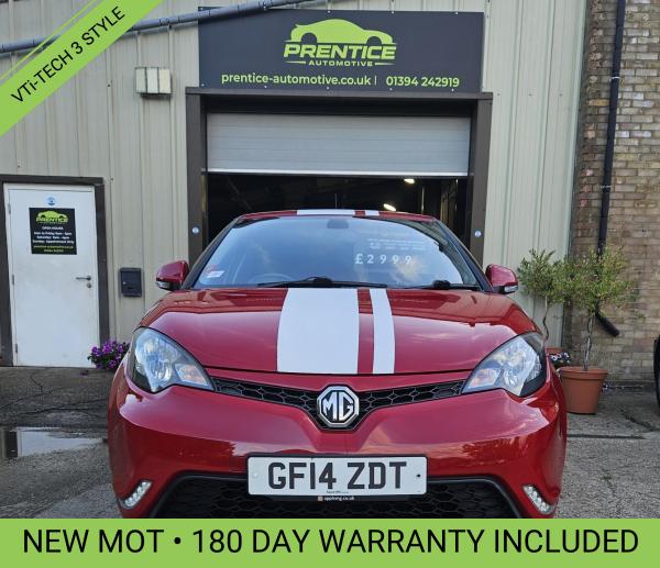 MG MG3 1.5 VTi-TECH 3Style Hatchback 5dr Petrol Manual Euro 5 (106 ps)