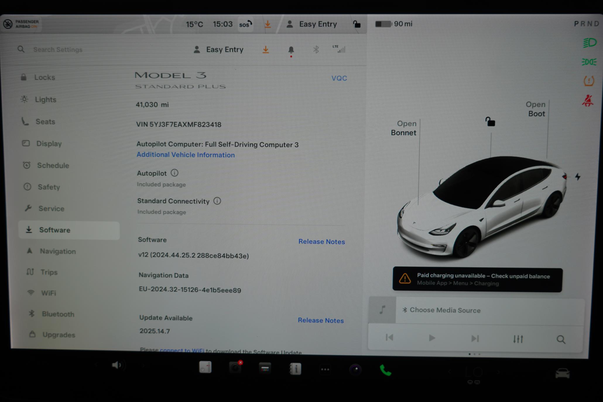 Tesla Model 3 Standard Range Plus Saloon 4dr Electric Auto RWD (241 bhp)
