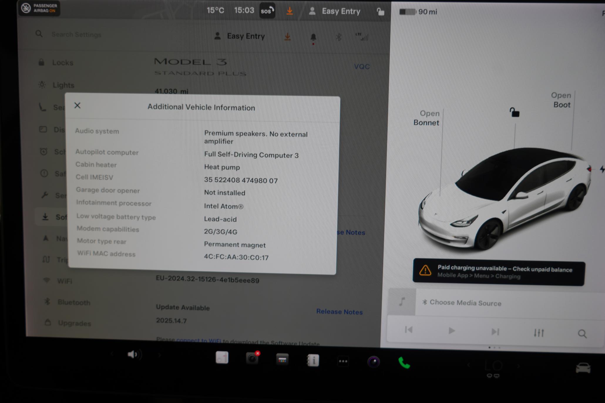 Tesla Model 3 Standard Range Plus Saloon 4dr Electric Auto RWD (241 bhp)