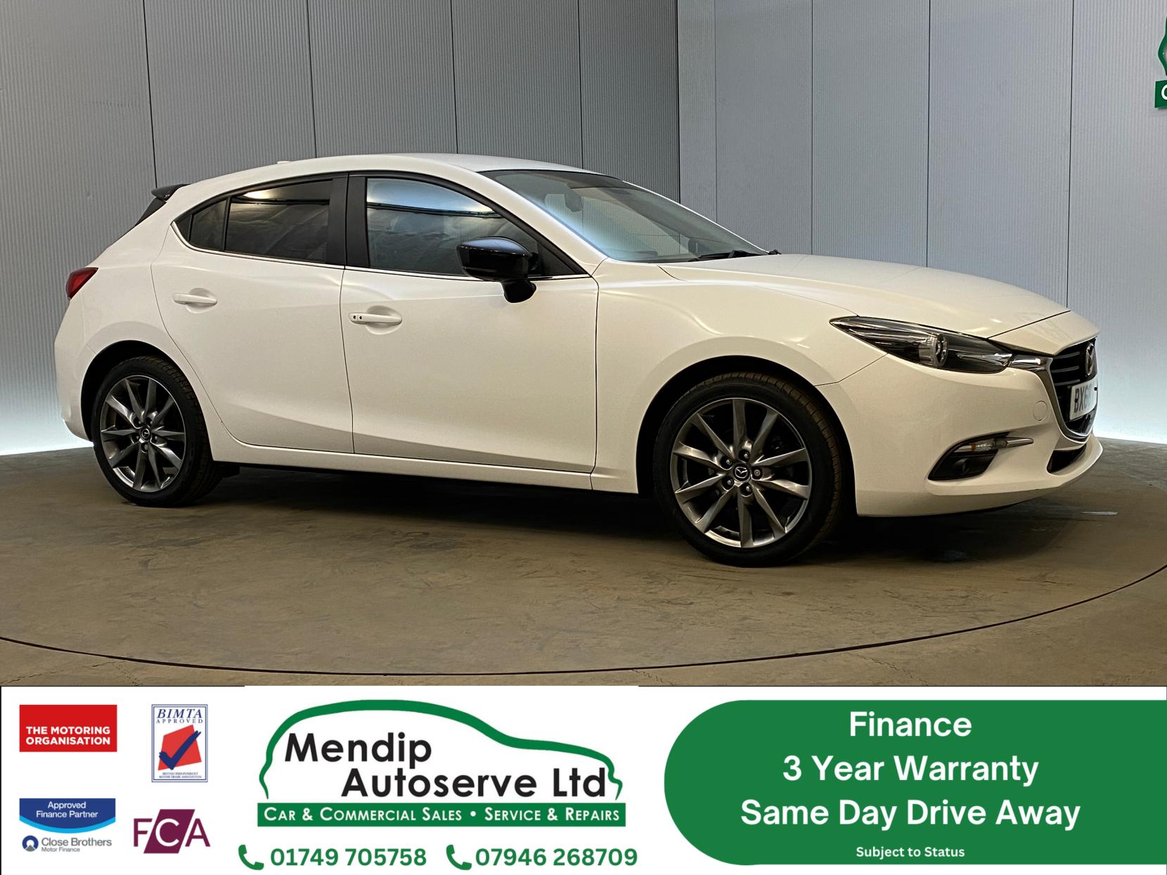 Mazda Mazda3 2.0 SKYACTIV-G Sport Black Hatchback 5dr Petrol Manual Euro 6 (s/s) (121 ps)