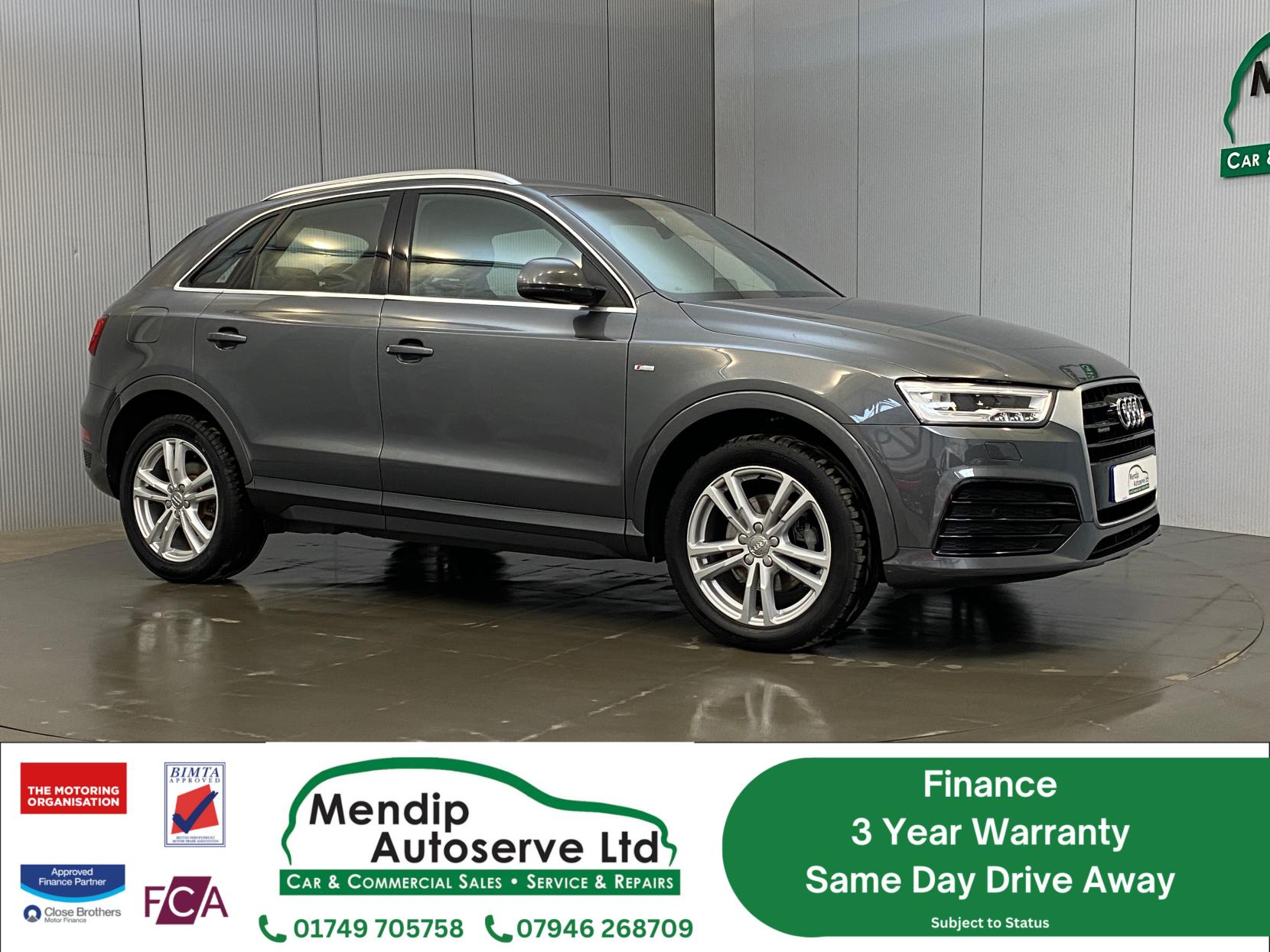 Audi Q3 2.0 TFSI S line SUV 5dr Petrol S Tronic quattro Euro 6 (s/s) (180 ps)