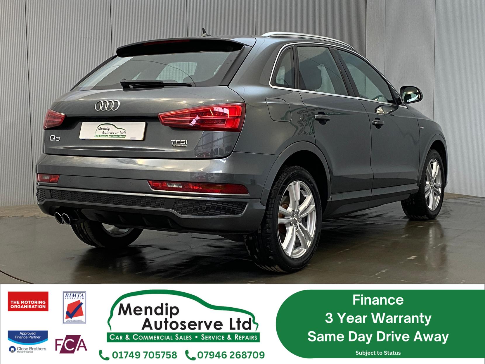 Audi Q3 2.0 TFSI S line SUV 5dr Petrol S Tronic quattro Euro 6 (s/s) (180 ps)