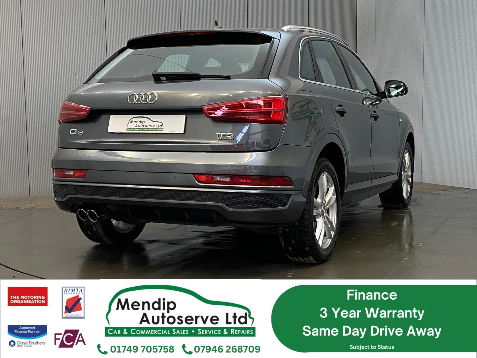 Audi Q3 2.0 TFSI S line SUV 5dr Petrol S Tronic quattro Euro 6 (s/s) (180 ps)