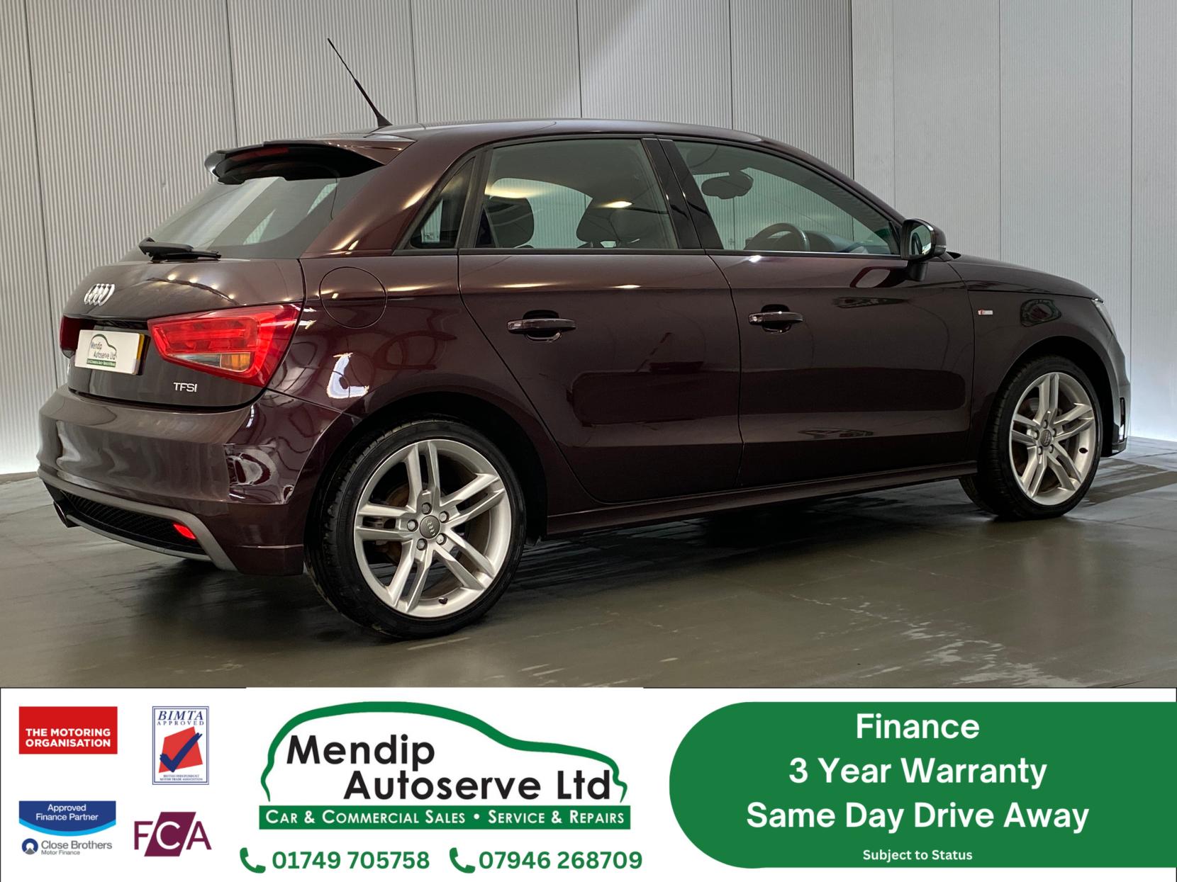 Audi A1 1.4 TFSI S line Sportback 5dr Petrol S Tronic Euro 5 (s/s) (122 ps)
