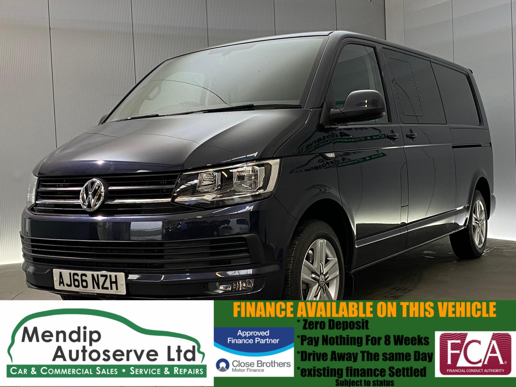 Volkswagen Transporter 2.0 BiTDI T32 BlueMotion Tech Highline Crew Van Double Cab 5dr Diesel DSG FWD LWB Euro 6 (s/s) (204 ps)