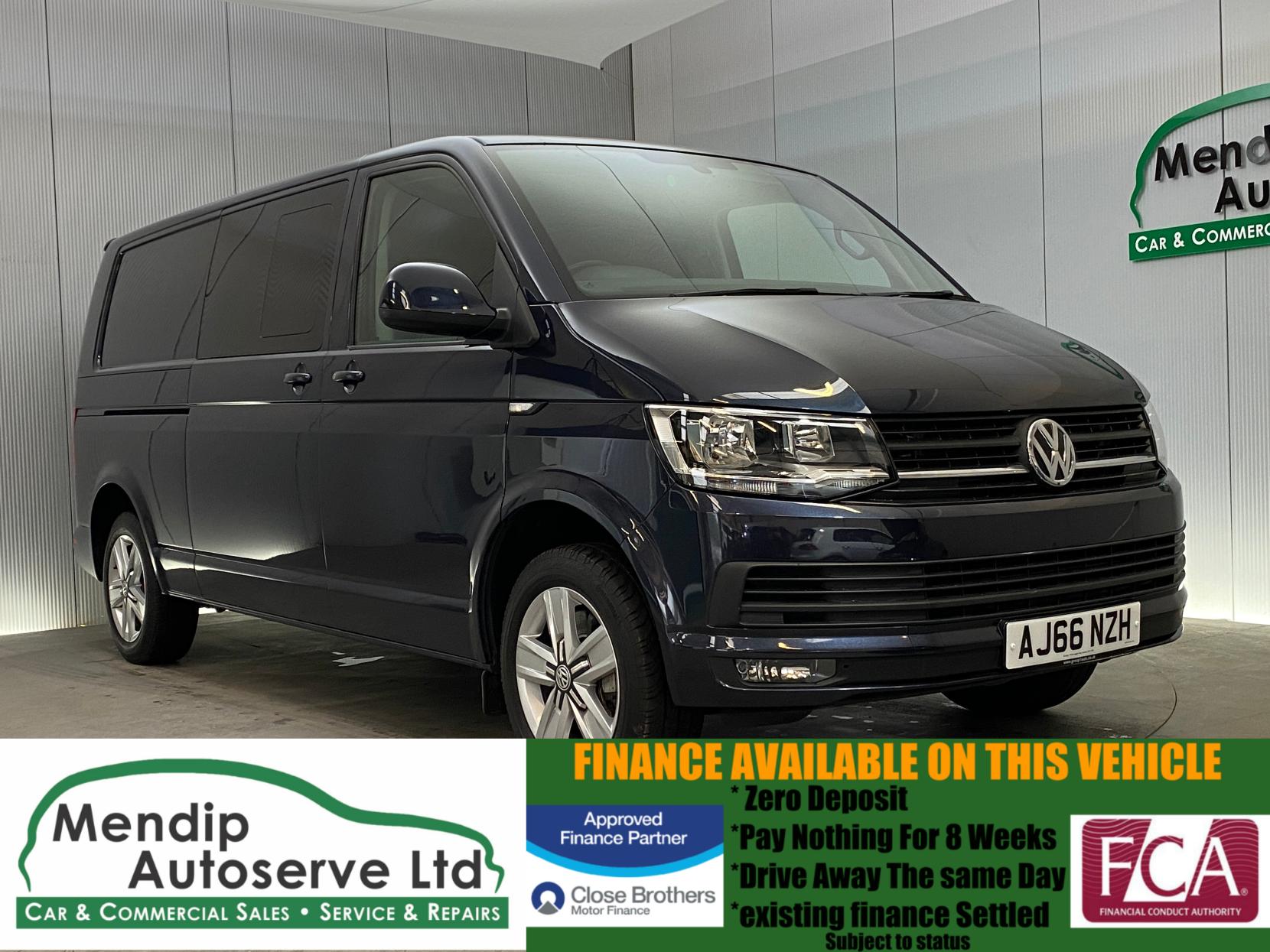 Volkswagen Transporter 2.0 BiTDI T32 BlueMotion Tech Highline Crew Van Double Cab 5dr Diesel DSG FWD LWB Euro 6 (s/s) (204 ps)