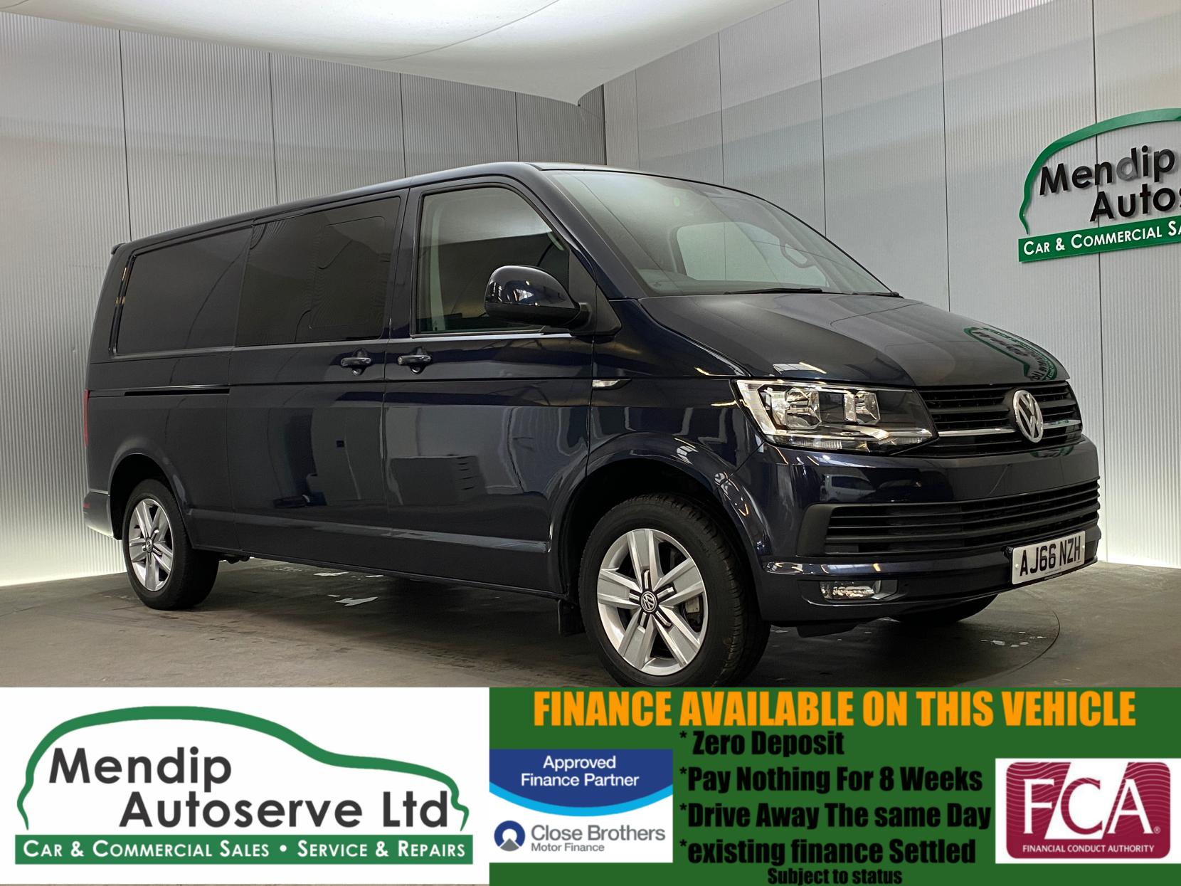 Volkswagen Transporter 2.0 BiTDI T32 BlueMotion Tech Highline Crew Van Double Cab 5dr Diesel DSG FWD LWB Euro 6 (s/s) (204 ps)