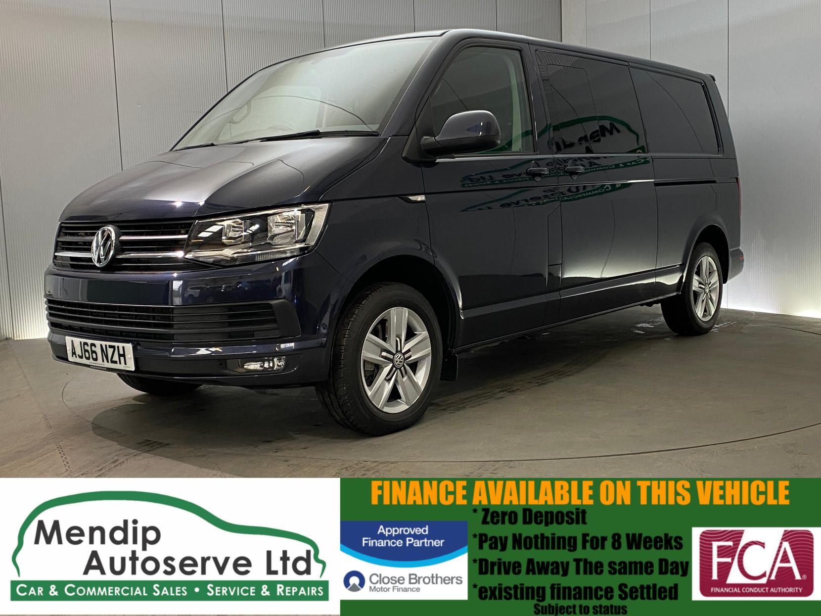 Volkswagen Transporter 2.0 BiTDI T32 BlueMotion Tech Highline Crew Van Double Cab 5dr Diesel DSG FWD LWB Euro 6 (s/s) (204 ps)