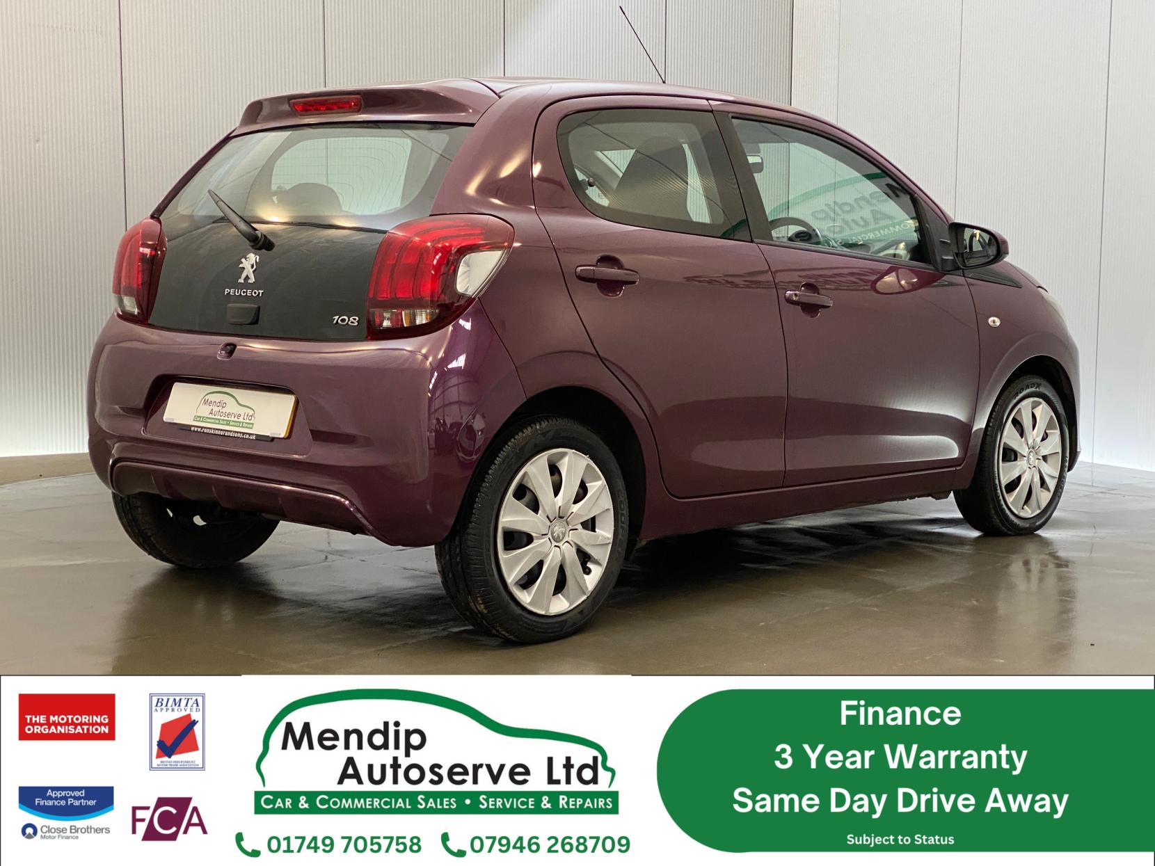 Peugeot 108 1.0 Active Hatchback 5dr Petrol Manual Euro 6 (68 ps)