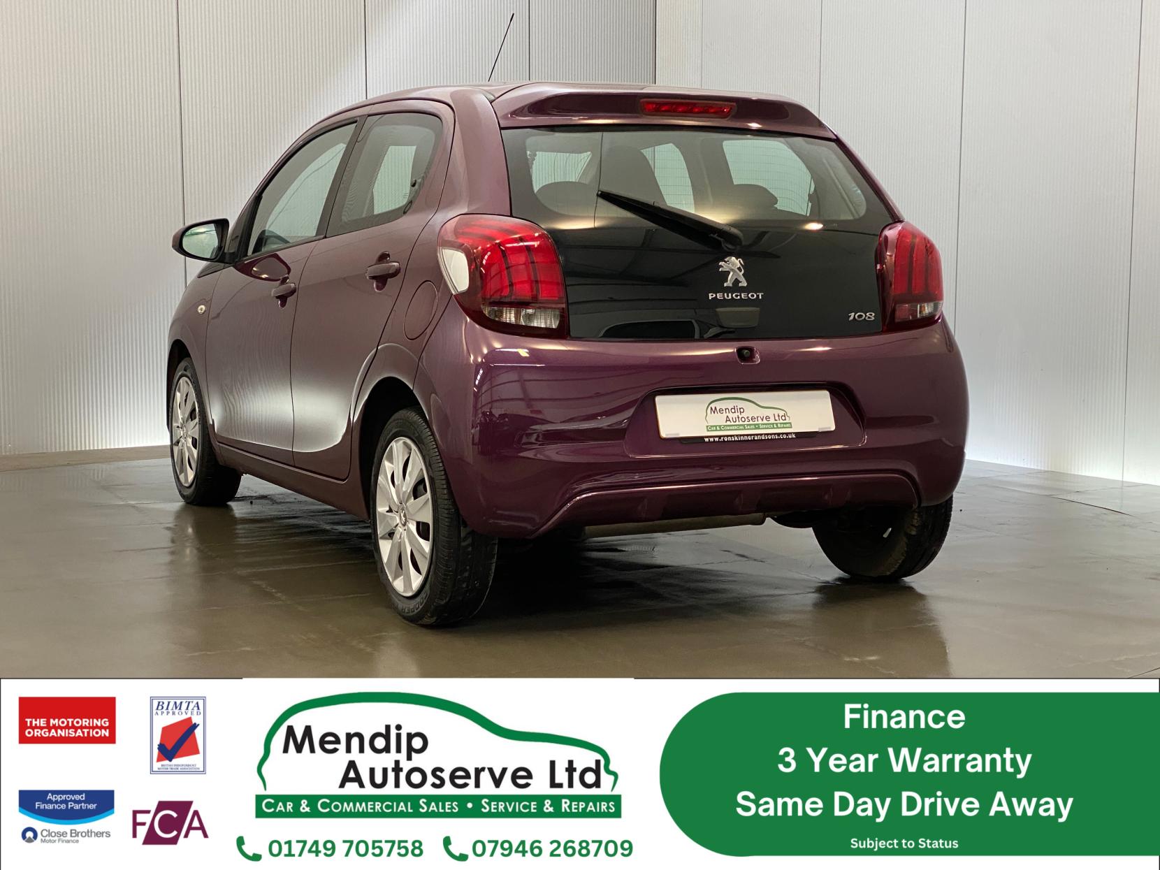 Peugeot 108 1.0 Active Hatchback 5dr Petrol Manual Euro 6 (68 ps)