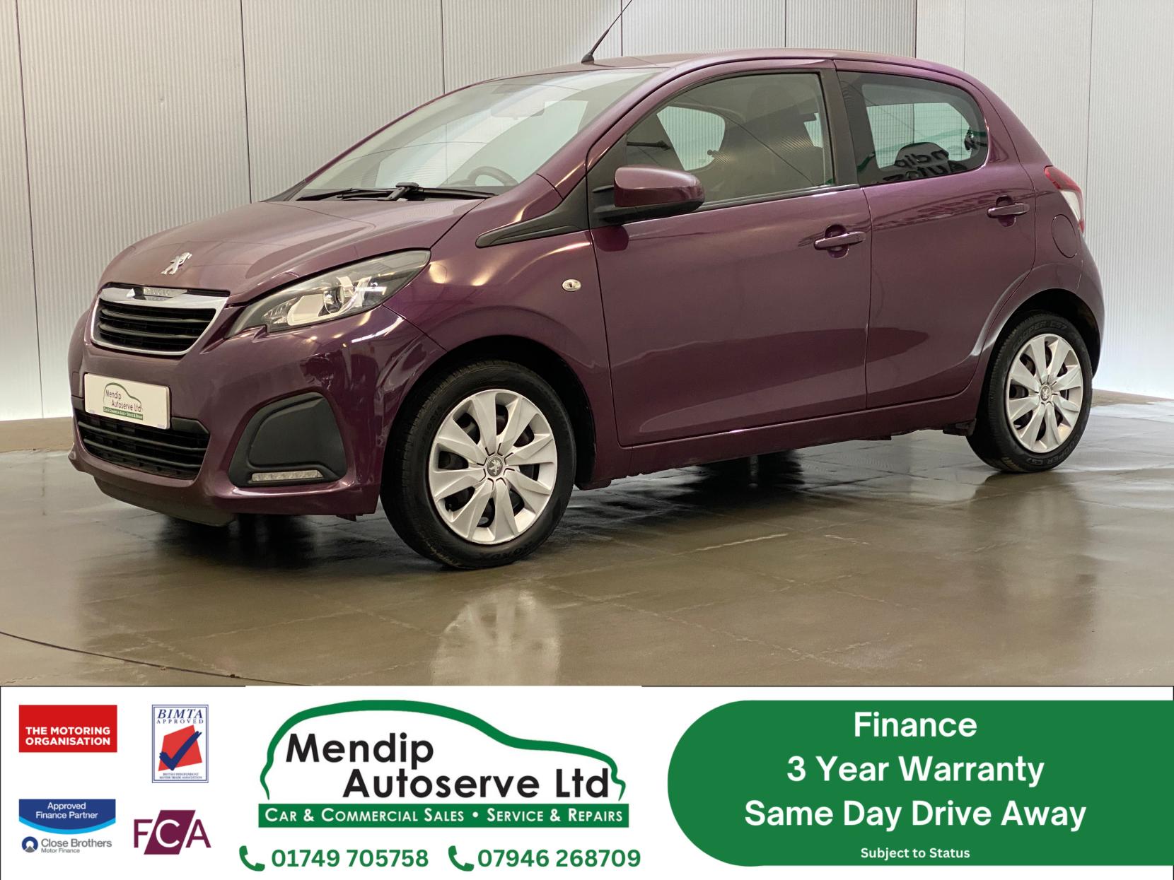 Peugeot 108 1.0 Active Hatchback 5dr Petrol Manual Euro 6 (68 ps)