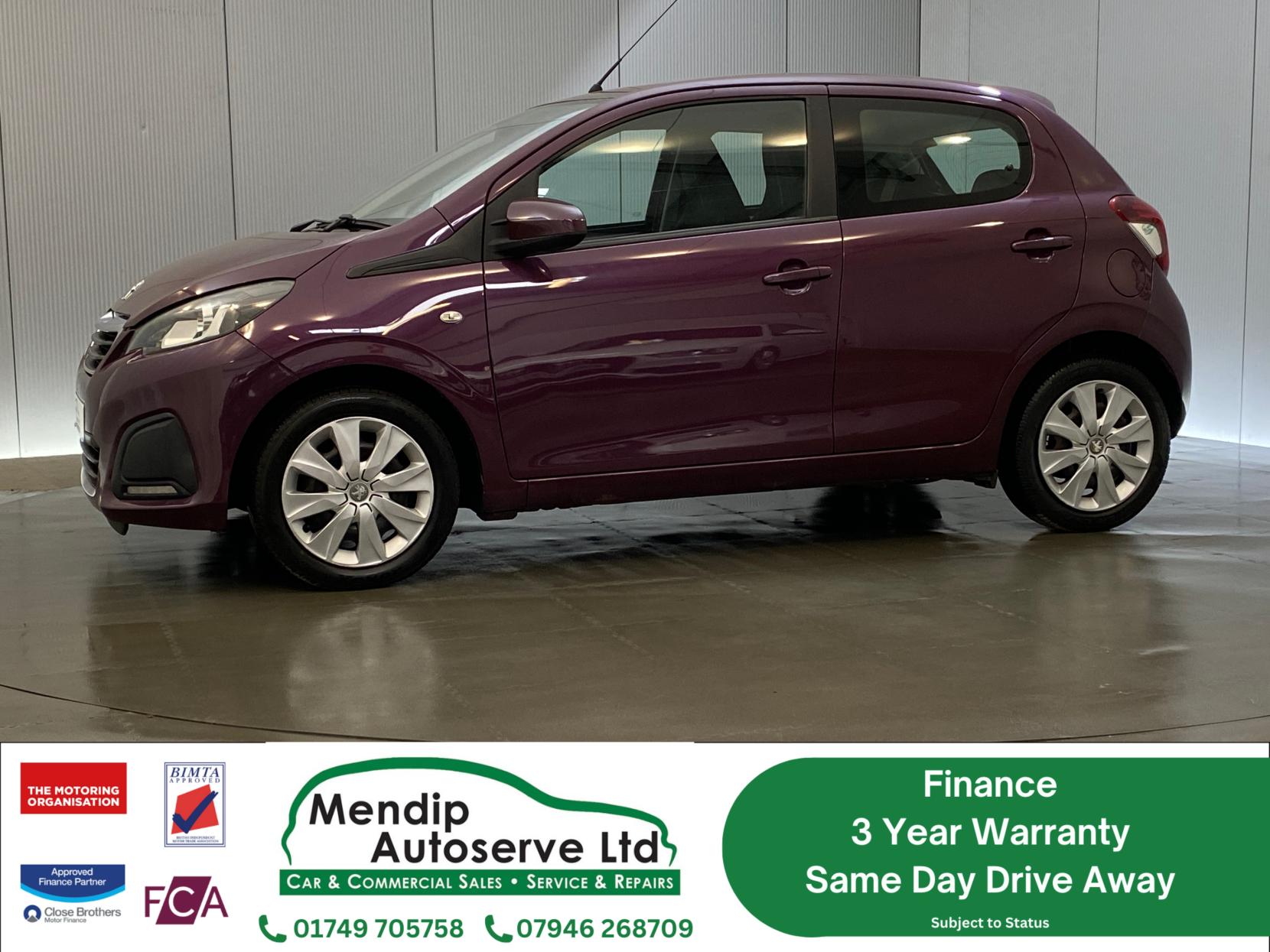 Peugeot 108 1.0 Active Hatchback 5dr Petrol Manual Euro 6 (68 ps)