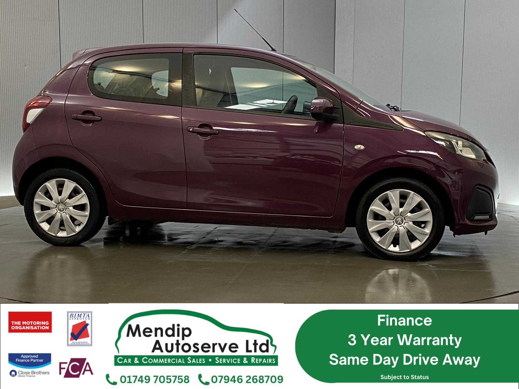 Peugeot 108 1.0 Active Hatchback 5dr Petrol Manual Euro 6 (68 ps)