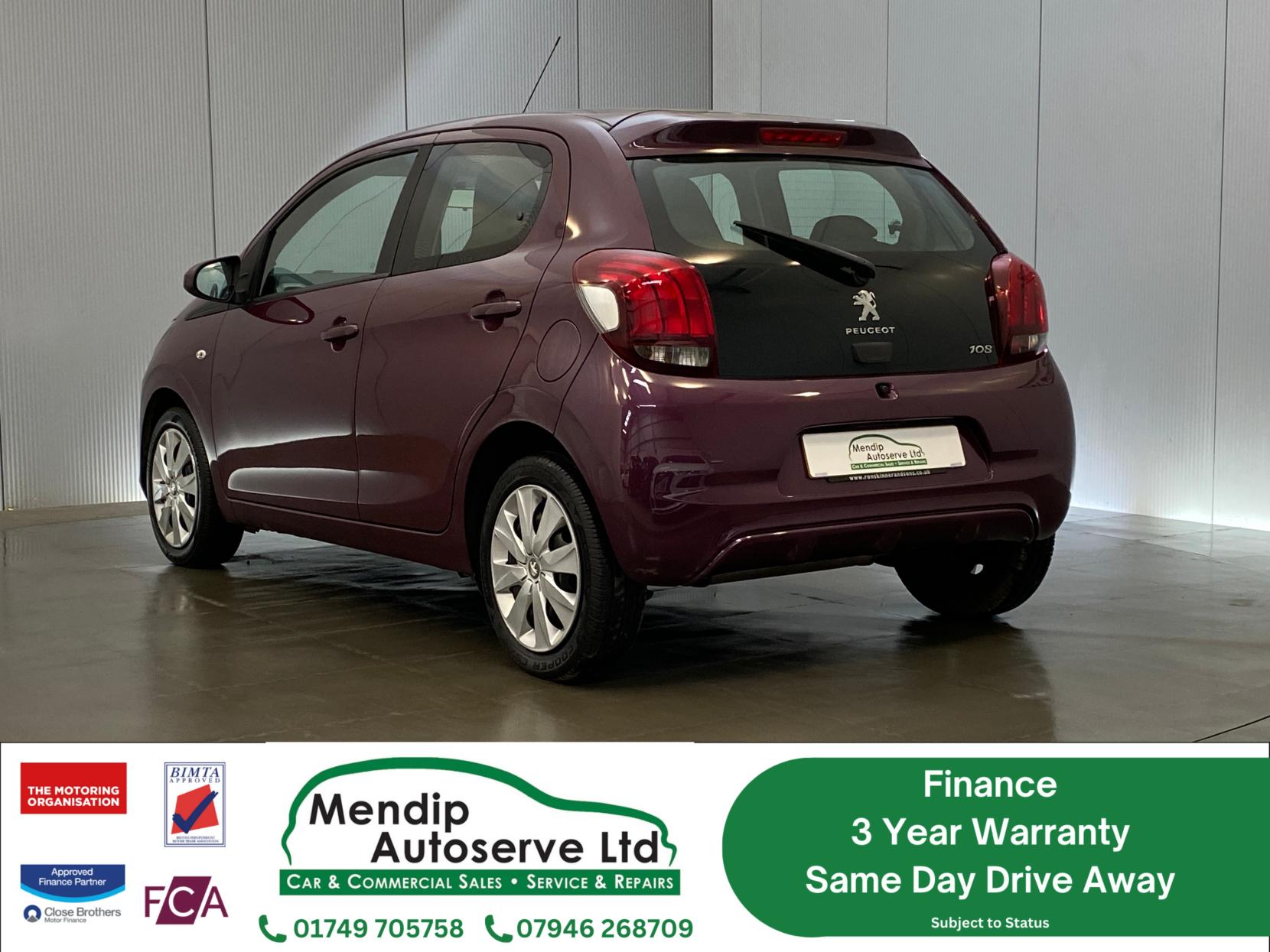 Peugeot 108 1.0 Active Hatchback 5dr Petrol Manual Euro 6 (68 ps)