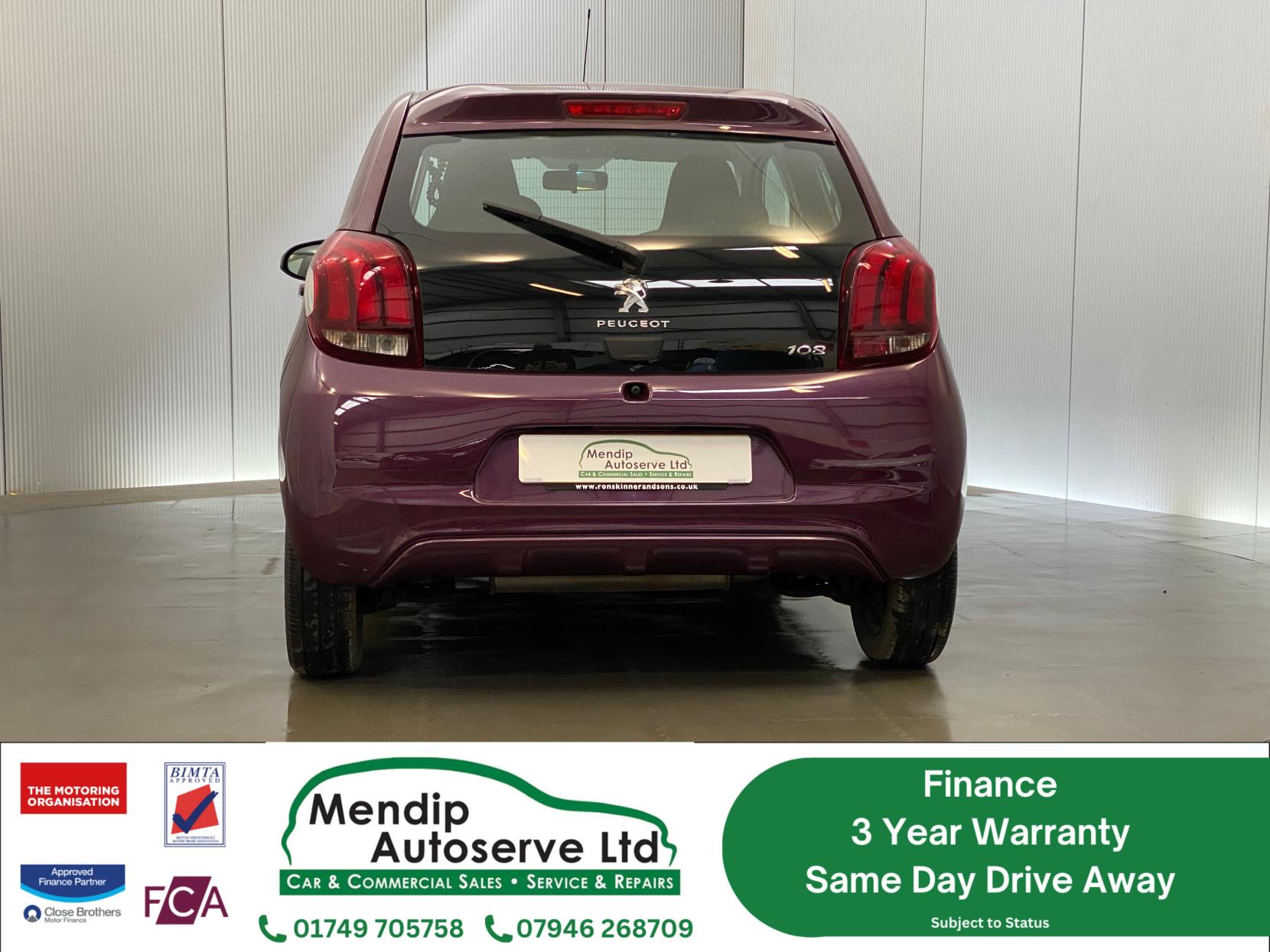 Peugeot 108 1.0 Active Hatchback 5dr Petrol Manual Euro 6 (68 ps)