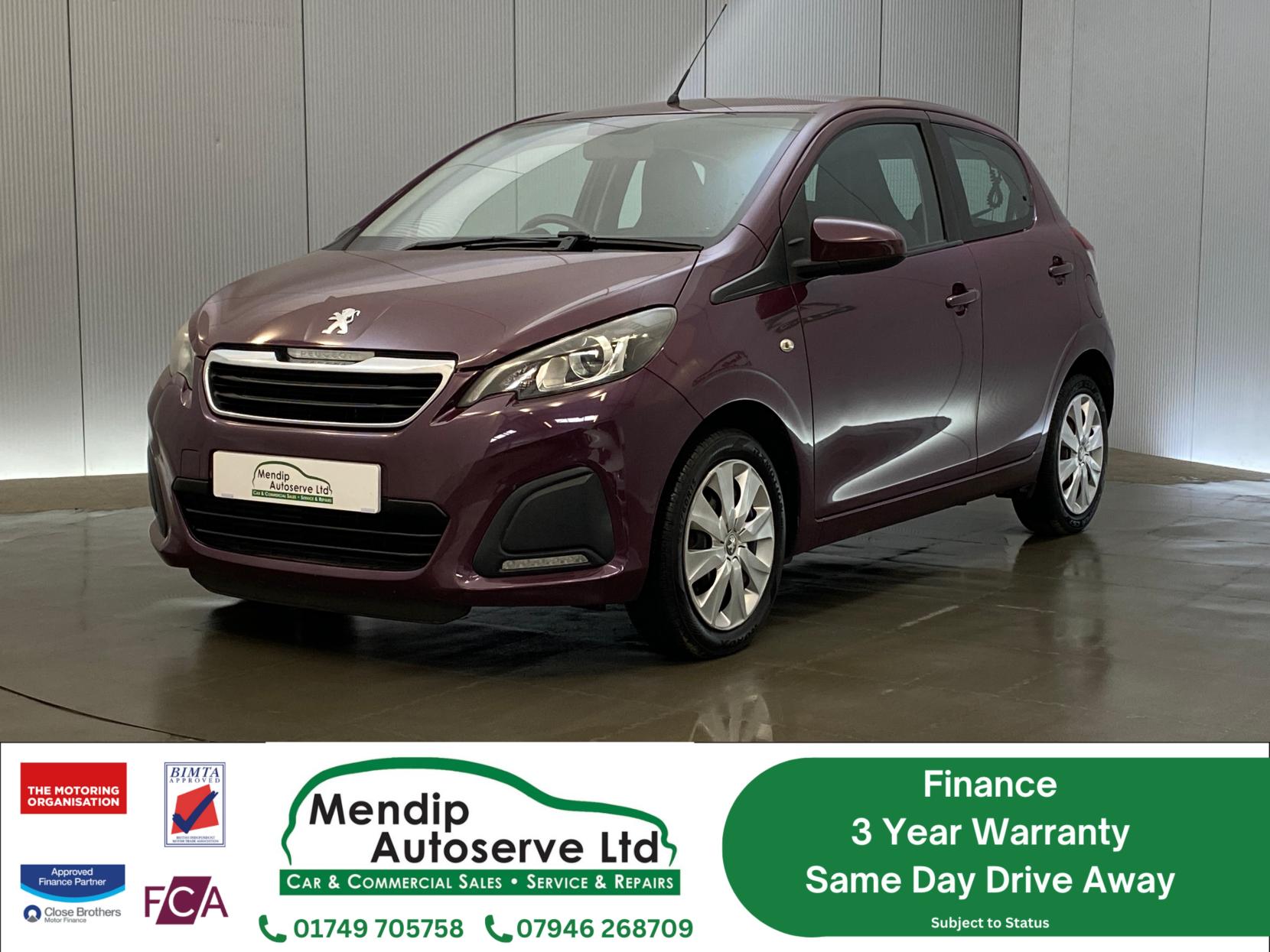 Peugeot 108 1.0 Active Hatchback 5dr Petrol Manual Euro 6 (68 ps)
