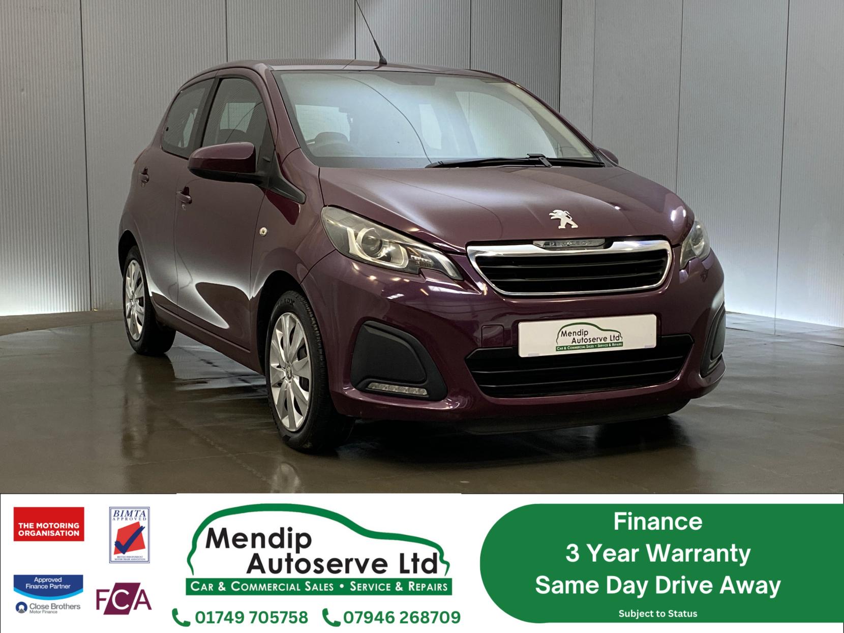 Peugeot 108 1.0 Active Hatchback 5dr Petrol Manual Euro 6 (68 ps)