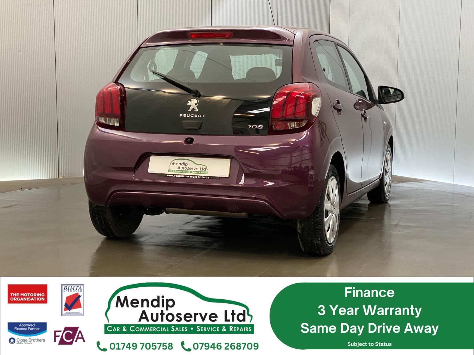 Peugeot 108 1.0 Active Hatchback 5dr Petrol Manual Euro 6 (68 ps)