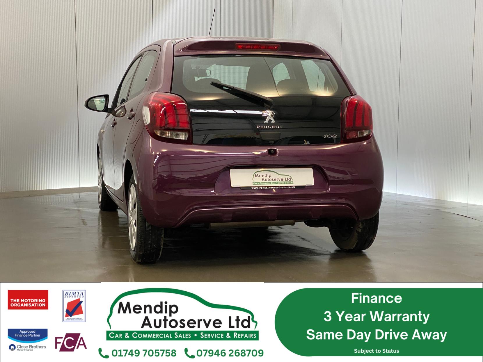 Peugeot 108 1.0 Active Hatchback 5dr Petrol Manual Euro 6 (68 ps)