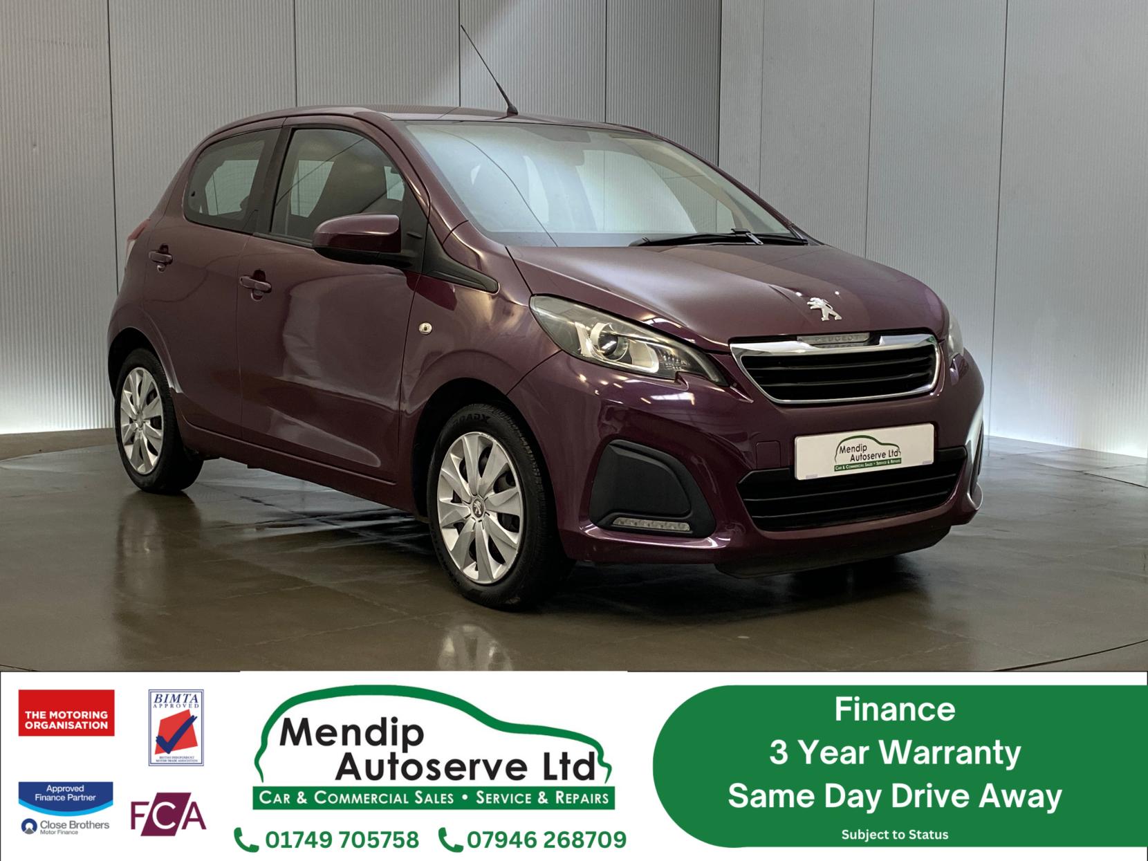 Peugeot 108 1.0 Active Hatchback 5dr Petrol Manual Euro 6 (68 ps)
