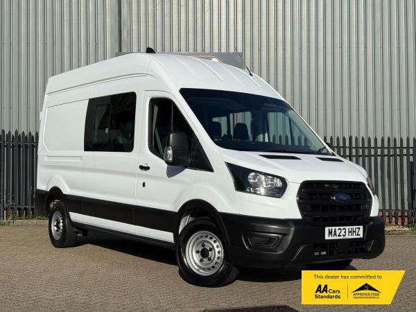 Ford Transit 2.0 350 EcoBlue Leader Crew Van Double Cab 6dr Diesel Manual RWD L3 H3 Euro 6 (s/s) (130 ps)