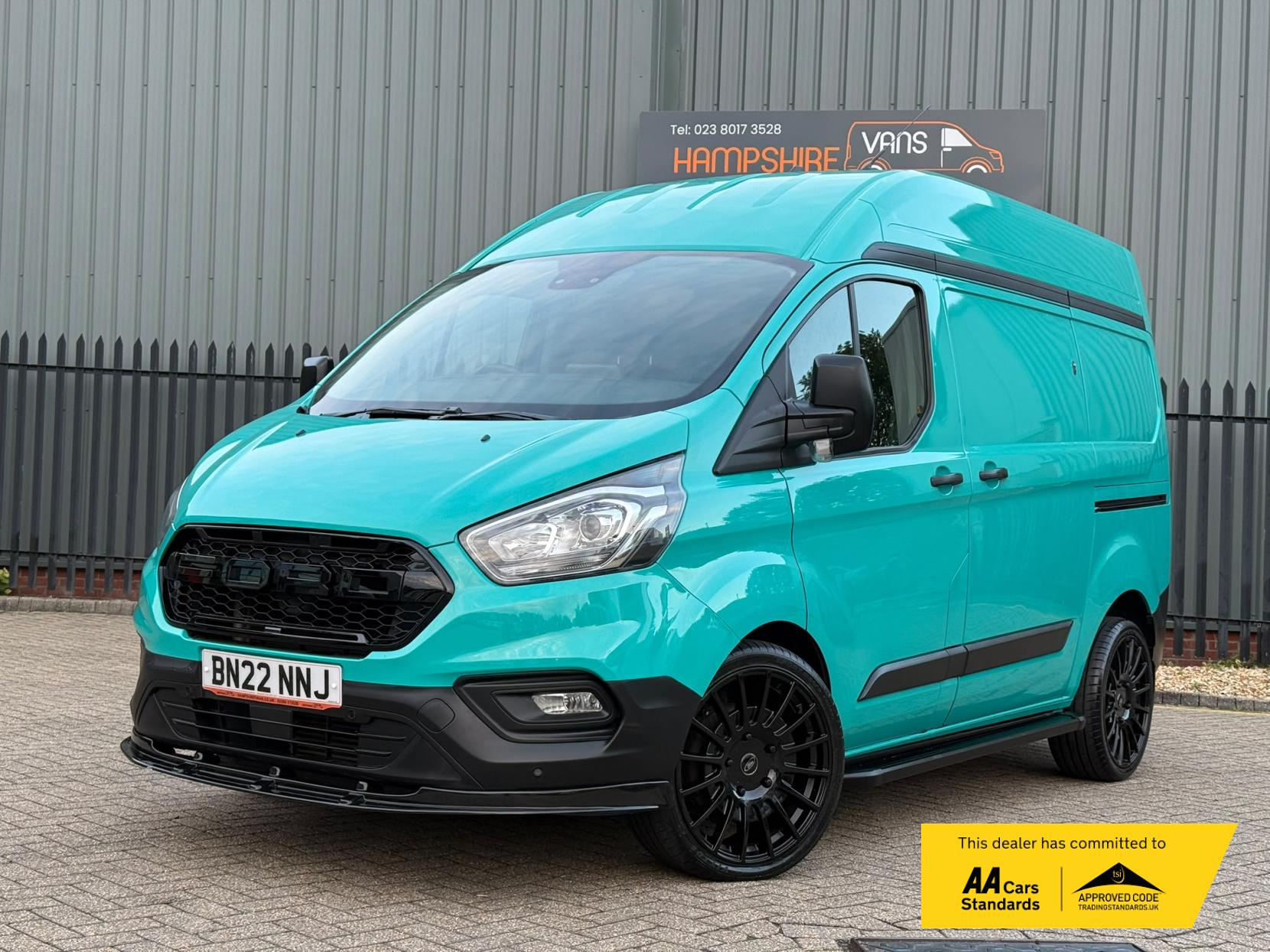 2022 Ford Transit Custom 2.0 340 EcoBlue Trend Panel Van 5dr Diesel Auto L1 H2 Euro 6 (s/s) (130 ps) - Thumbnail 2
