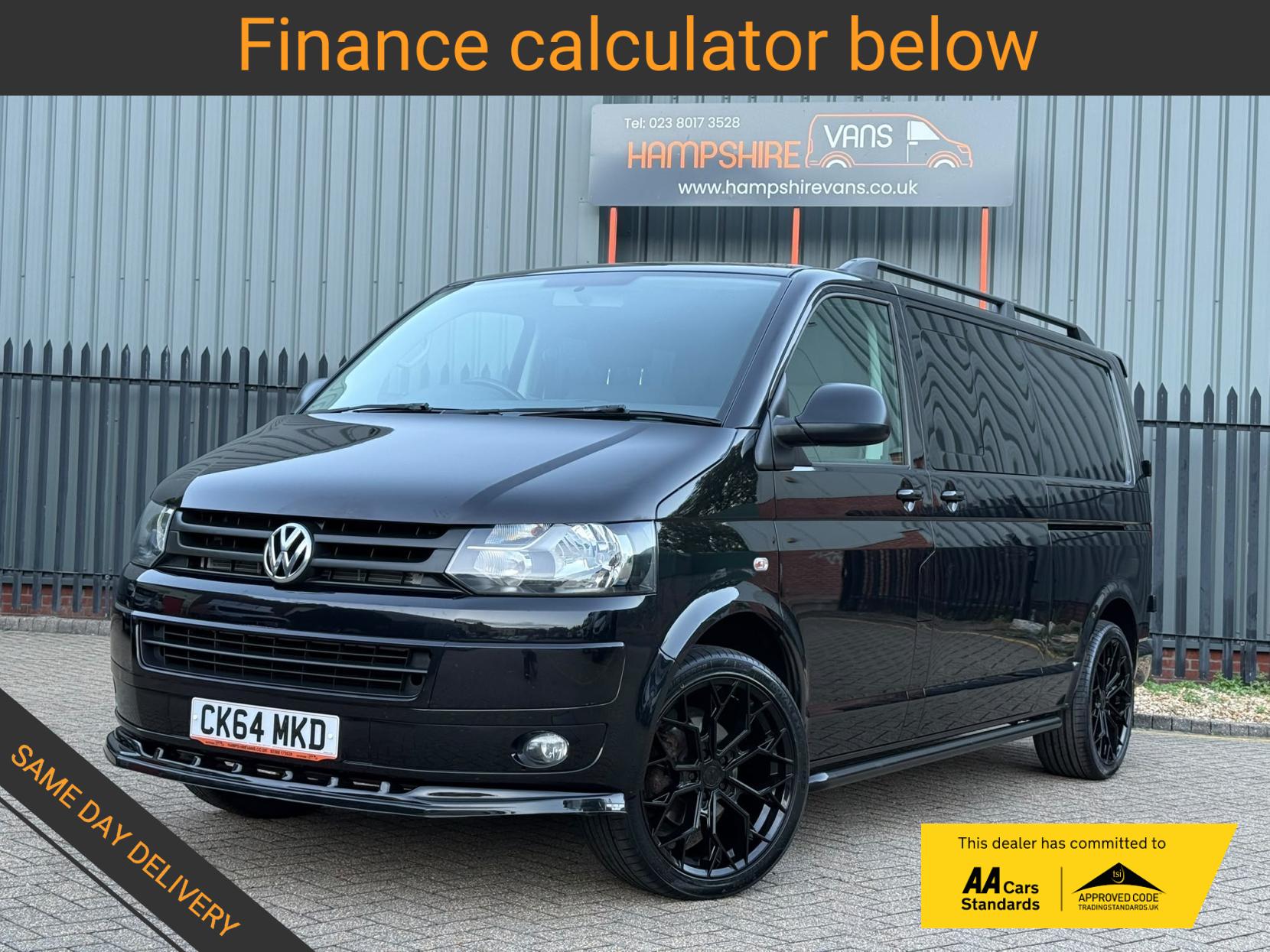 2014 Volkswagen Transporter 2.0 TDI T32 Highline Kombi 4dr Diesel Manual L3 H1 (198 g/km, 138.08 bhp) - Thumbnail 2