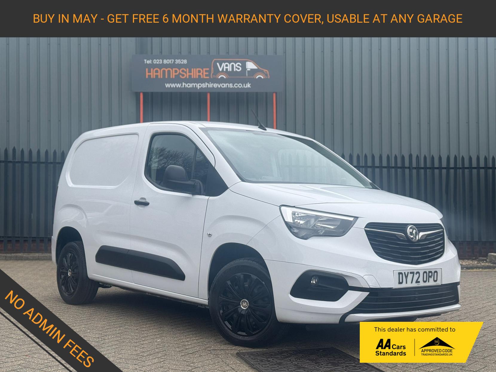 Vauxhall Combo 1.5 Turbo D 2300 Sportive Panel Van 5dr Diesel Manual L1 H1 Euro 6 (100 ps)