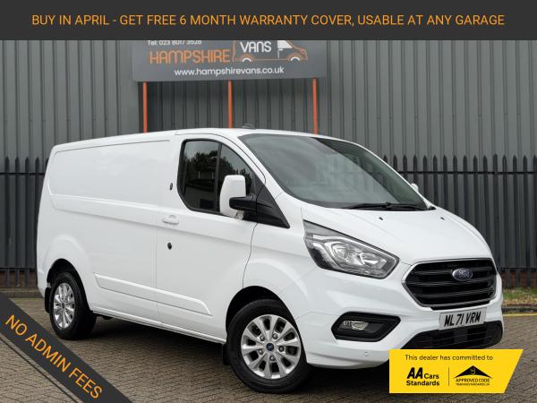 Ford Transit Custom 2.0 300 EcoBlue Limited Panel Van 5dr Diesel Auto L1 H1 Euro 6 (s/s) (130 ps)