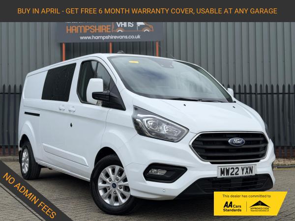 Ford Transit Custom 2.0 300 EcoBlue Limited Crew Van Double Cab 5dr Diesel Manual L2 H1 Euro 6 (s/s) (130 ps)