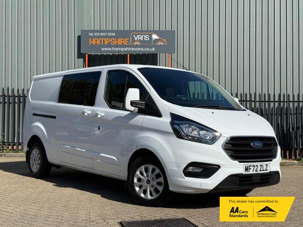 Ford Transit Custom 2.0 300 EcoBlue Limited Crew Van Double Cab 5dr Diesel Manual L2 H1 Euro 6 (s/s) (130 ps)