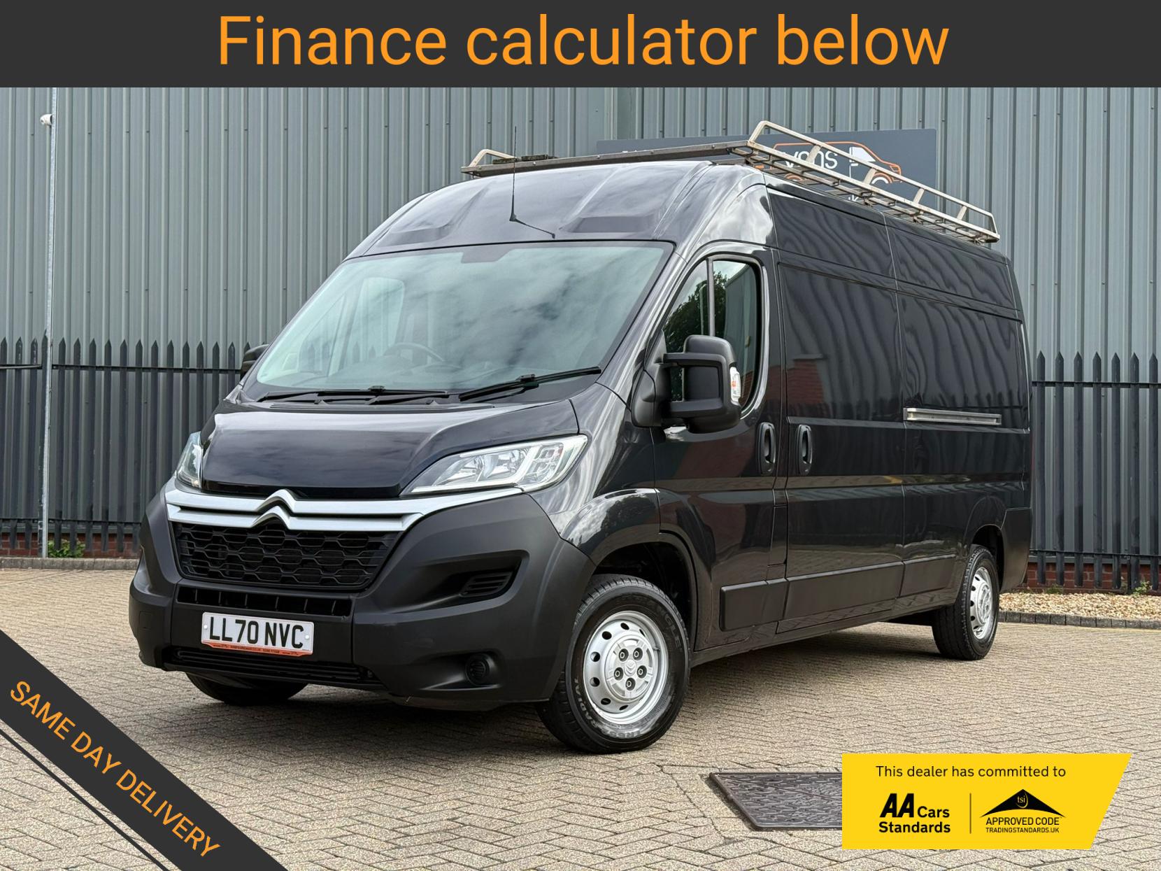 2020 Citroen Relay 2.2 BlueHDi 35 Enterprise Panel Van 5dr Diesel Manual L3 High Roof Euro 6 (s/s) (140 ps) - Thumbnail 2