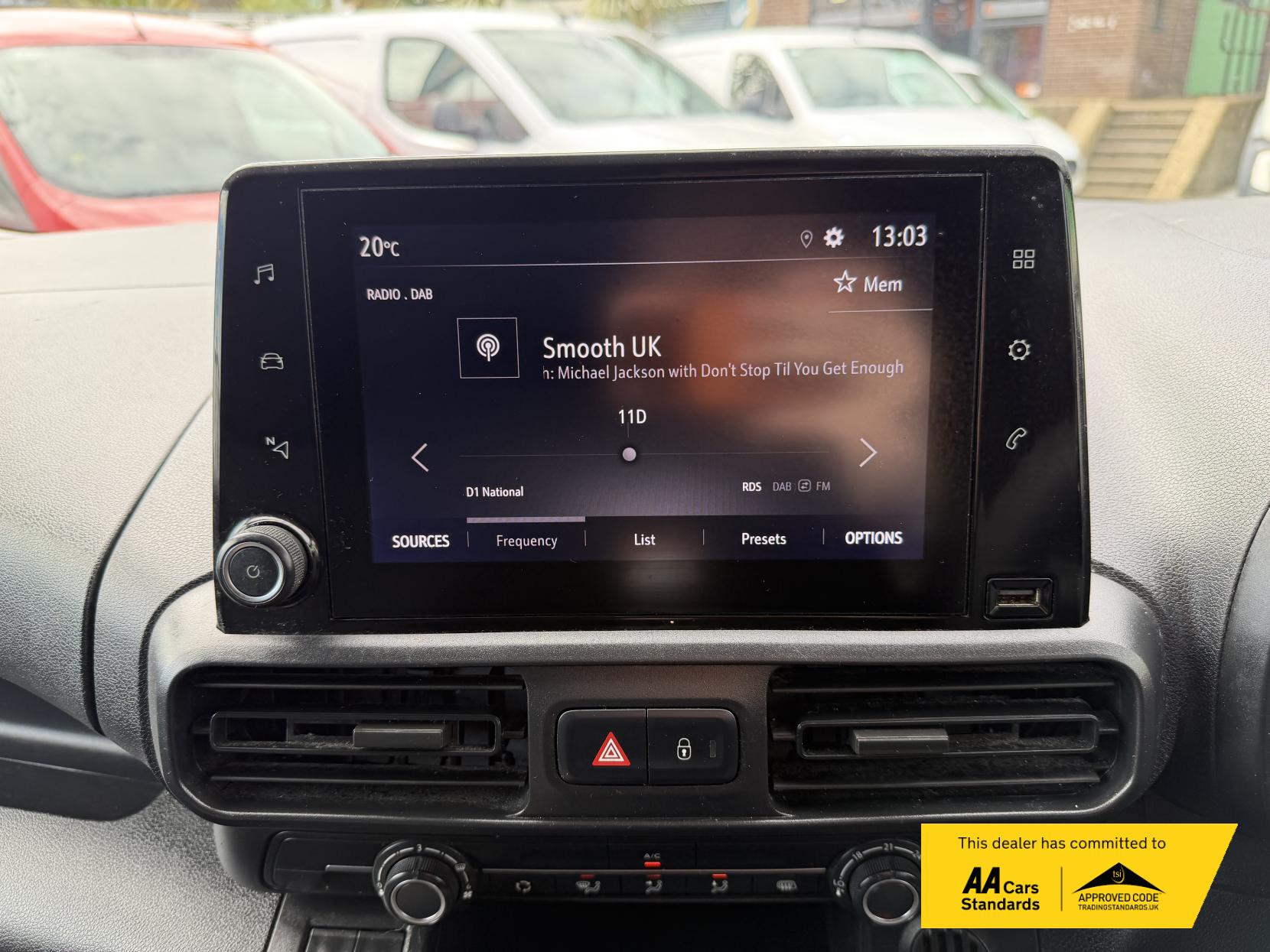 Vauxhall Combo 1.5 Turbo D 2300 Sportive Panel Van 4dr Diesel Manual L2 H1 Euro 6 (100 ps)