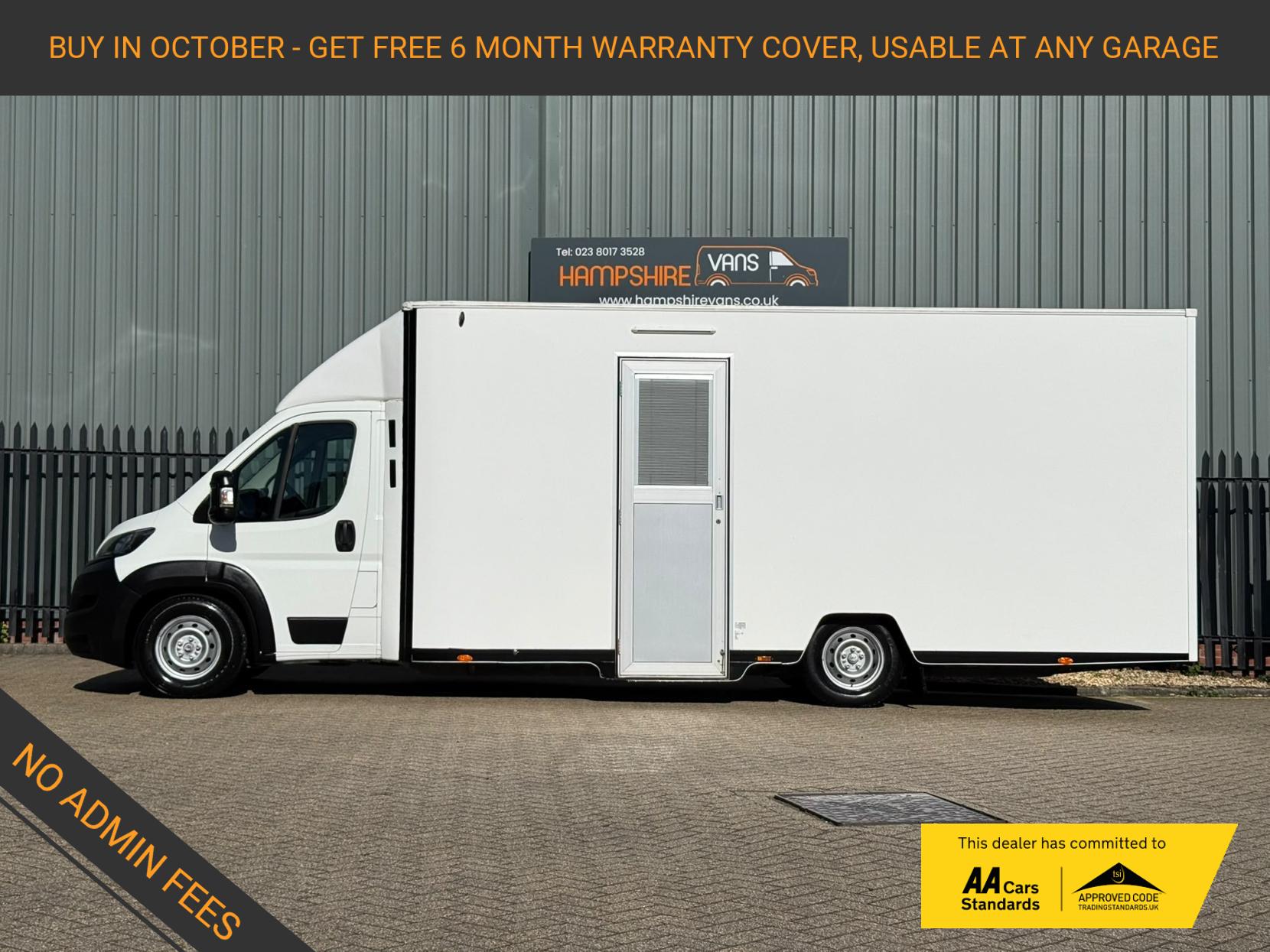 2019 Peugeot Boxer 2.0 BlueHDi 335 Built for Business Low Floor Luton 4dr Diesel Manual L3 Euro 6 (160 ps) - Image 1
