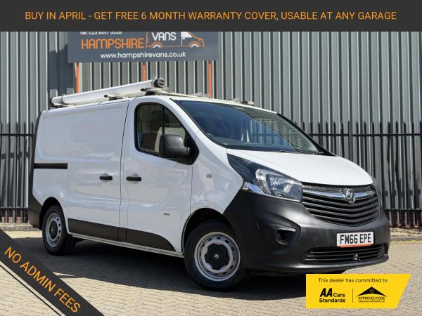 Vauxhall Vivaro 1.6 CDTi 2900 ecoFLEX Panel Van 5dr Diesel Manual L1 H1 Euro 6 (s/s) (95 ps)