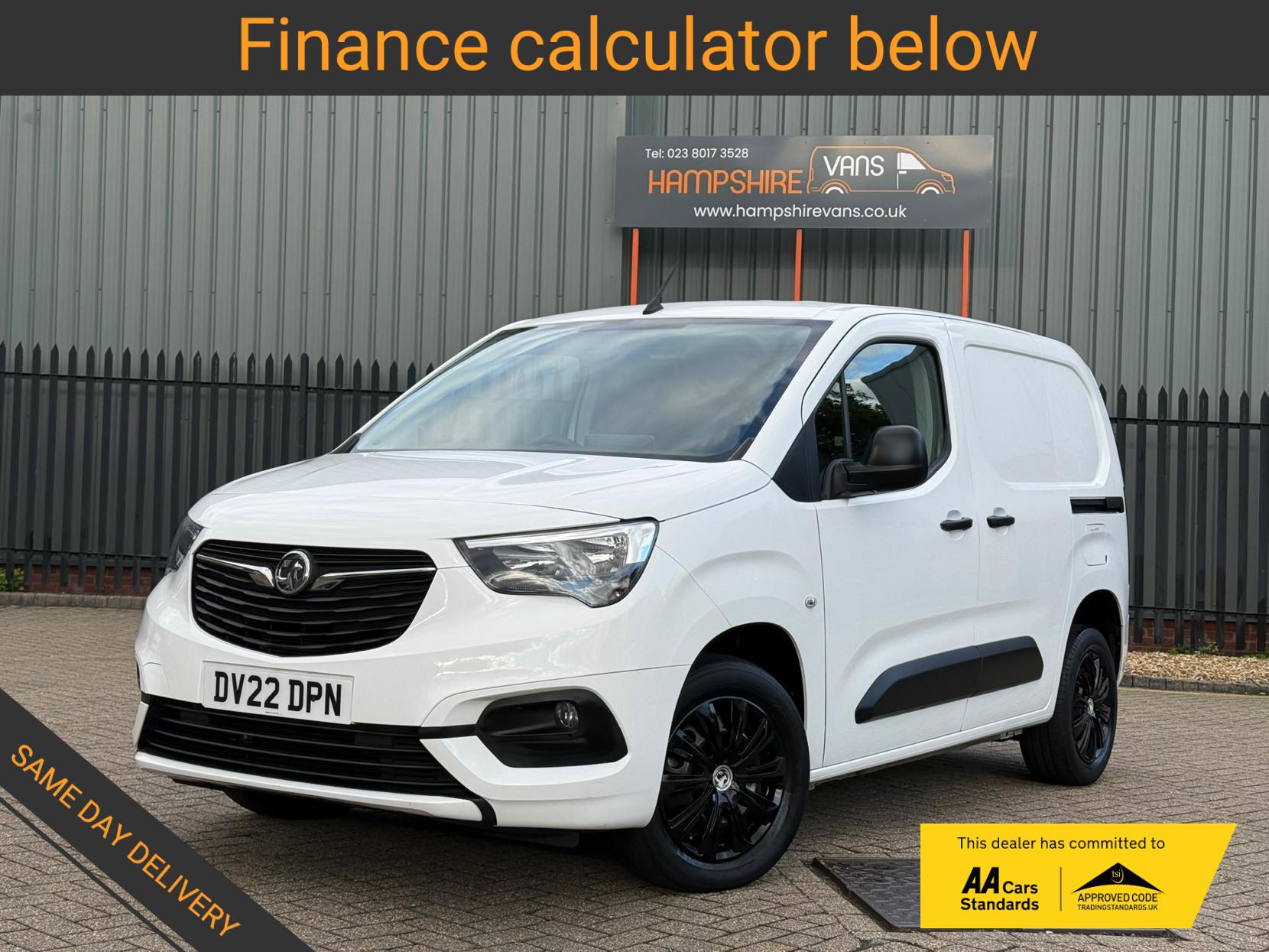 2022 Vauxhall Combo 1.5 Turbo D 2300 Sportive Panel Van 5dr Diesel Manual L1 H1 Euro 6 (100 ps) - Thumbnail 2