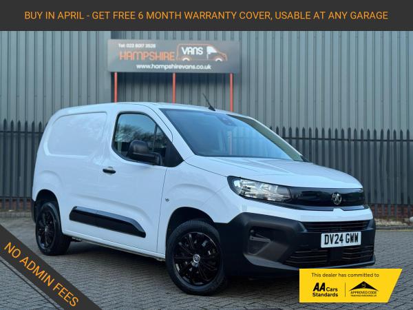 Vauxhall Combo 1.5 Turbo D 2300 Prime Panel Van 5dr Diesel Manual SWB Euro 6 (s/s) (100 ps)