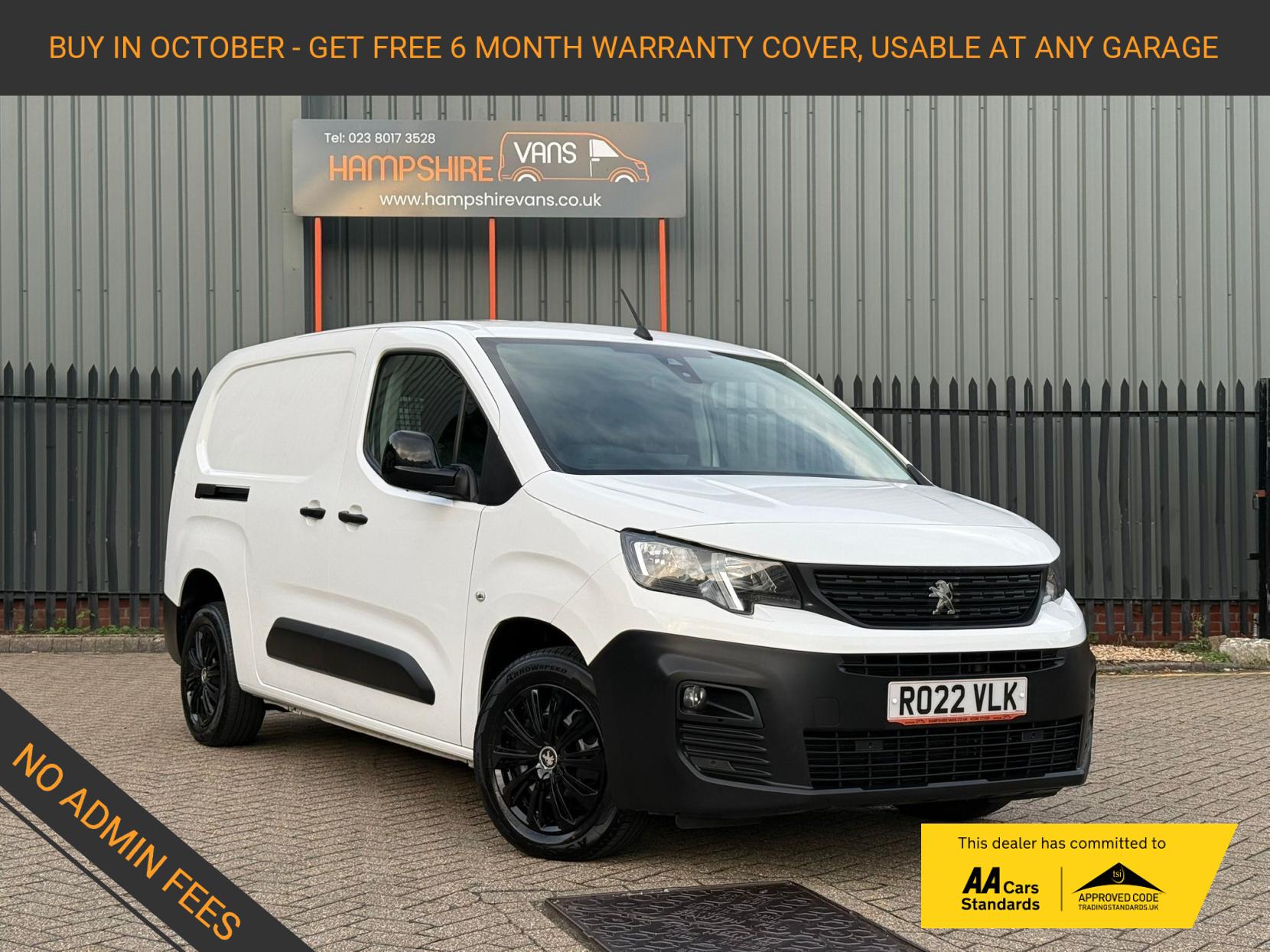 2022 Peugeot Partner 1.5 BlueHDi 850 Professional Long Crew Van Double Cab 6dr Diesel Manual LWB Euro 6 (100 bhp) - Image 1