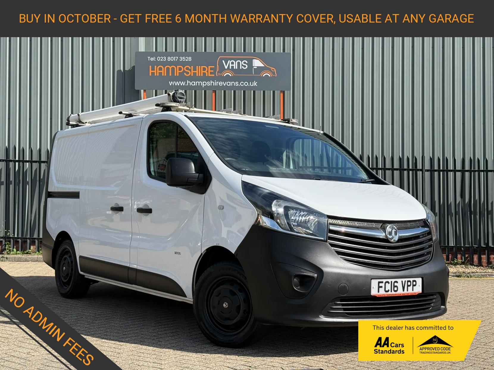 2016 Vauxhall Vivaro 1.6 CDTi 2900 ecoFLEX Panel Van 5dr Diesel Manual L1 H1 Euro 5 (s/s) (90 ps) - Image 1