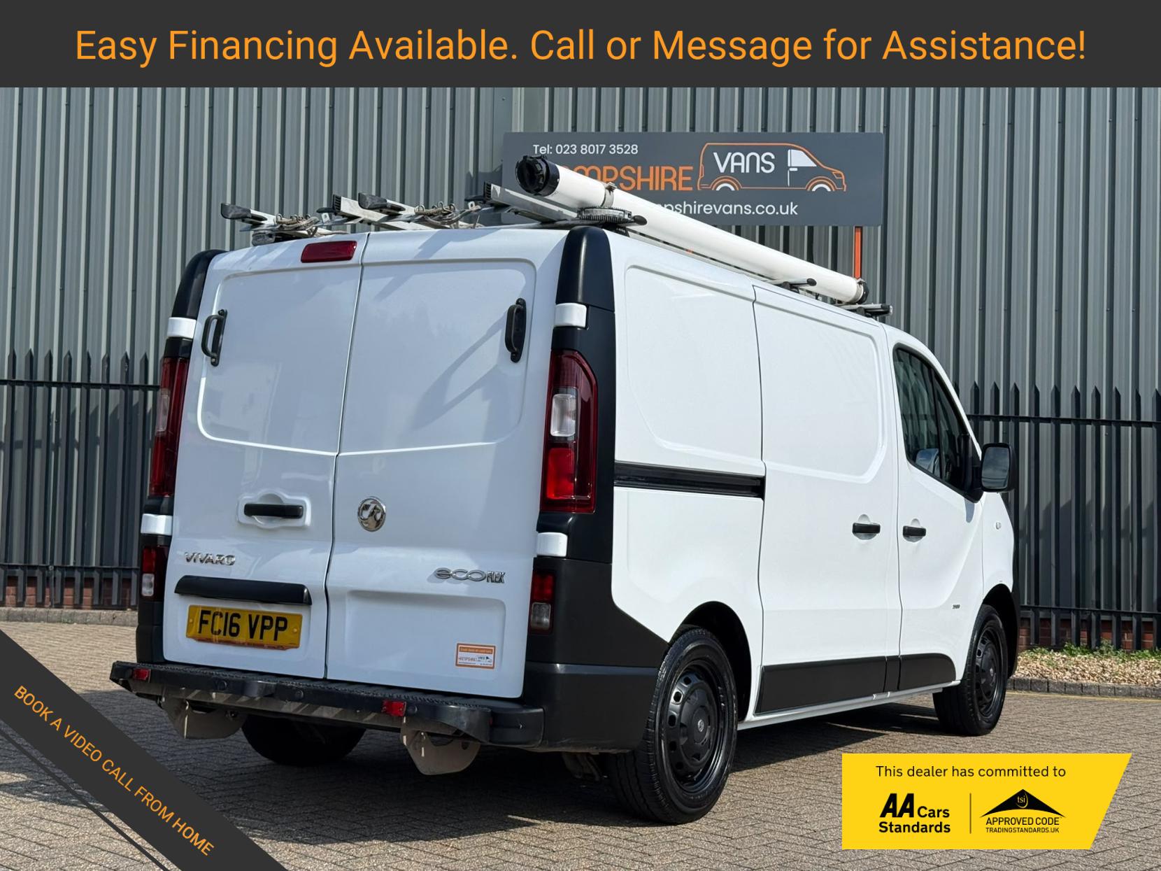 2016 Vauxhall Vivaro 1.6 CDTi 2900 ecoFLEX Panel Van 5dr Diesel Manual L1 H1 Euro 5 (s/s) (90 ps) - Thumbnail 3