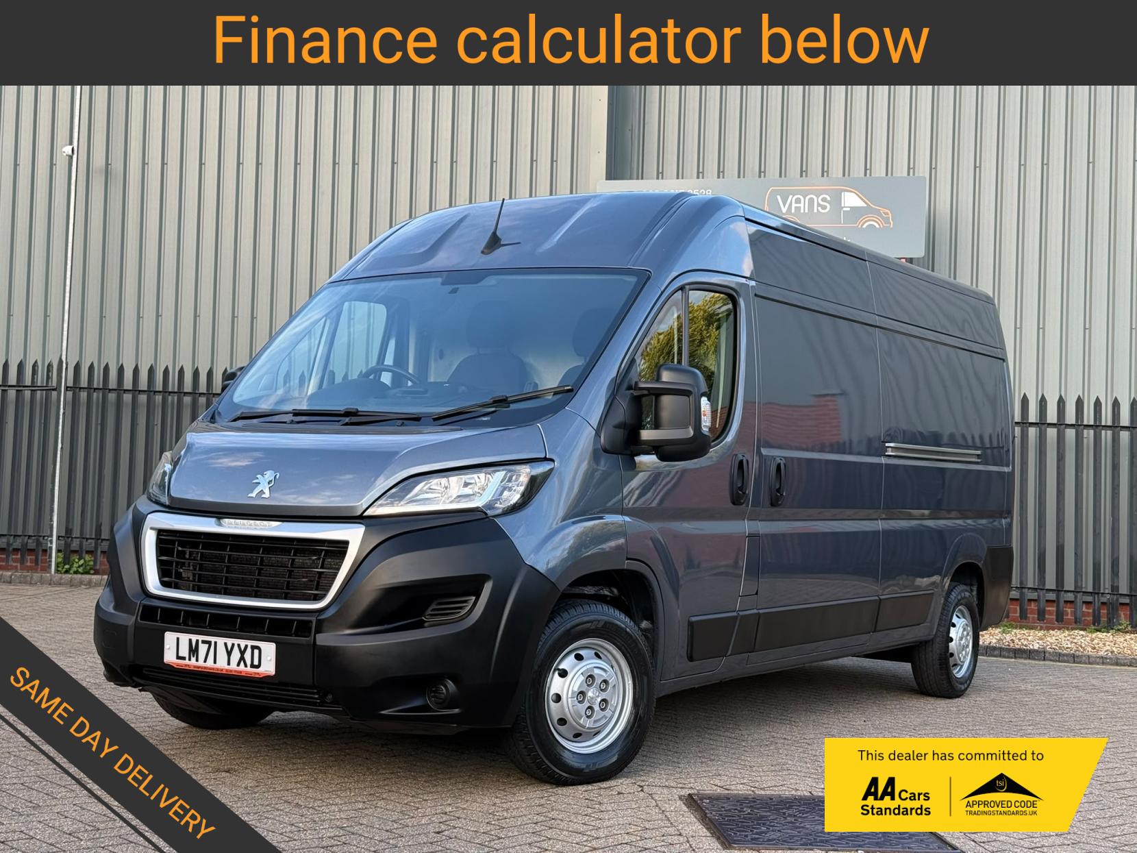 2022 Peugeot Boxer 2.2 BlueHDi 335 Professional Panel Van 5dr Diesel Manual L3 H2 Euro 6 (s/s) (140 ps) - Thumbnail 2