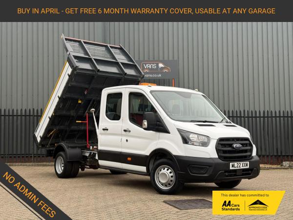 Ford Transit 2.0 350 EcoBlue Leader Tipper 2dr Diesel Manual RWD L3 Euro 6 (s/s) (1-Stop, Tool Pod) (130 ps)